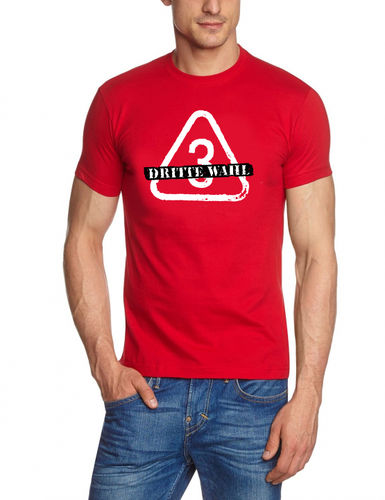 T-Shirt "Dreieck" in Rot